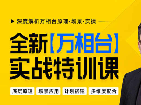 全新-万相台-实战特训课-云课堂电商培训打包下载2022